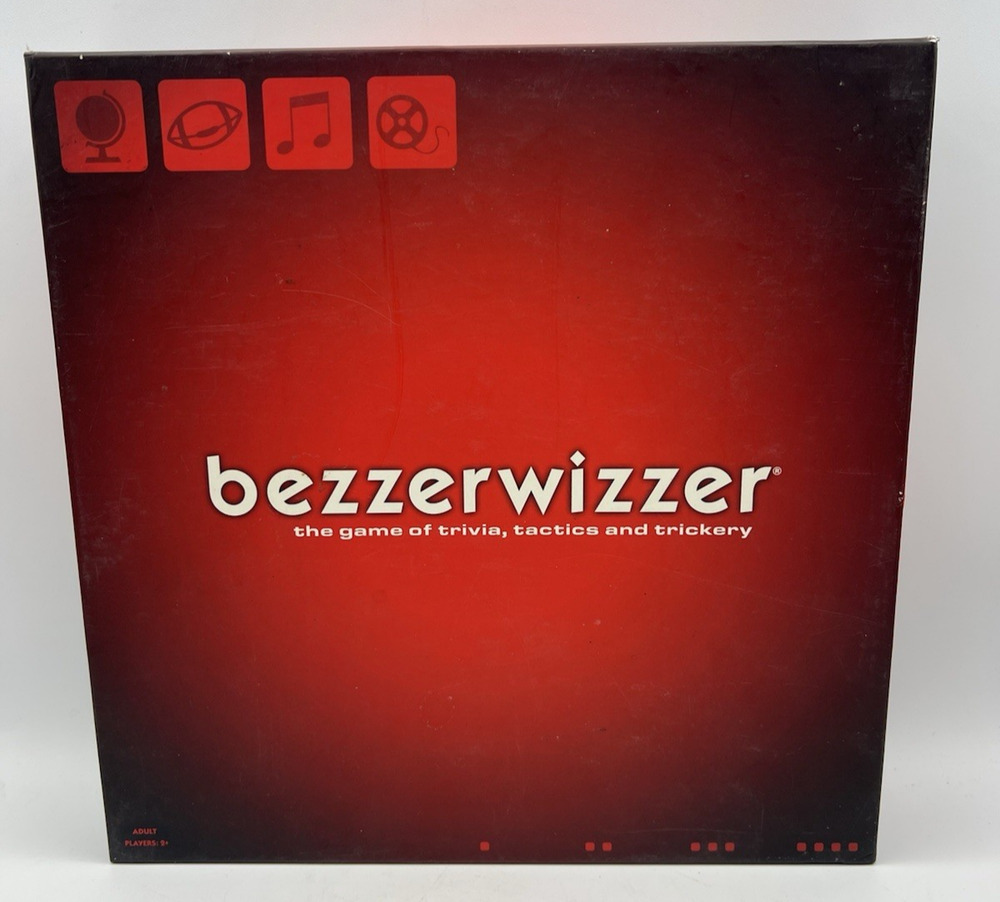 Bezzerwizzer Trivia Board Game Complete 3000 Questions Mattel Strategy Game
